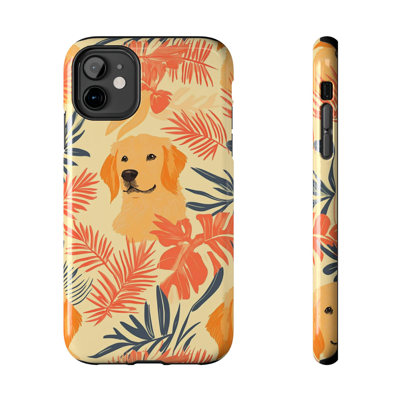 Sunset Palms Golden Retriever Phone Case