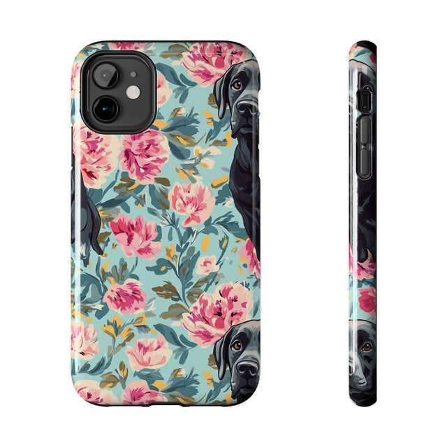 Peony Garden Labradors Phone Case