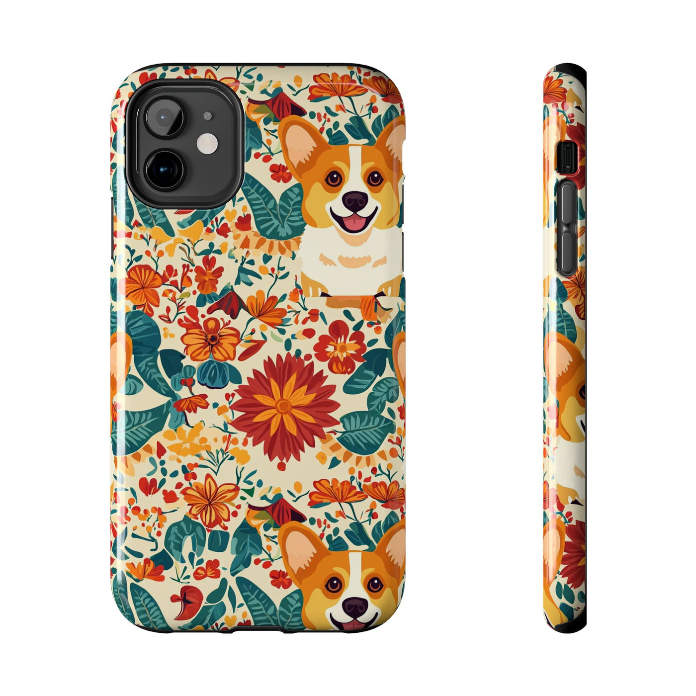 Autumn Harvest Corgis Phone Case