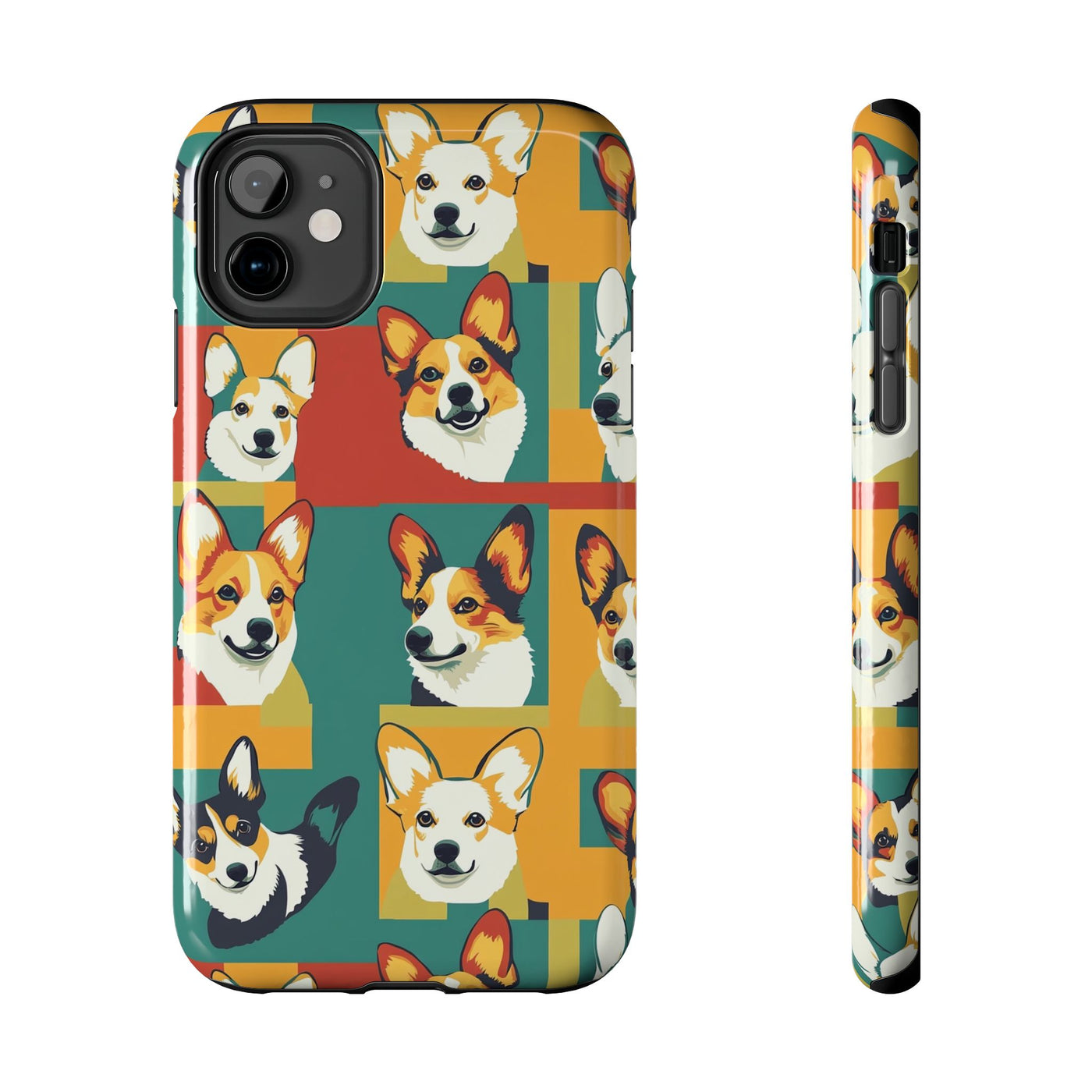 Geometric Corgi Mosaic Phone Case