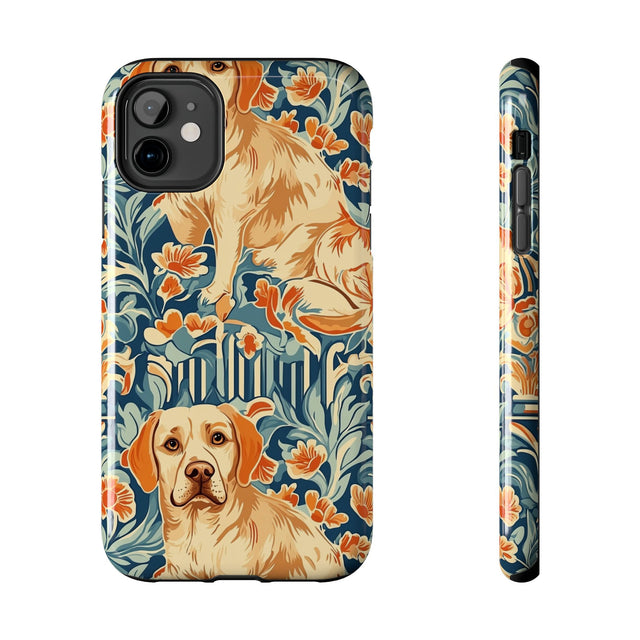 William Morris Golden Retriever Phone Case