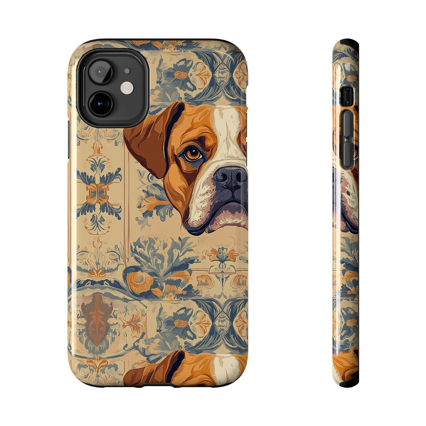 Baroque Boxer Tapestry Phone Case