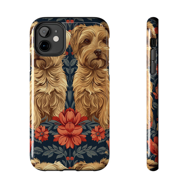 Autumn Tapestry Yorkies Phone Case
