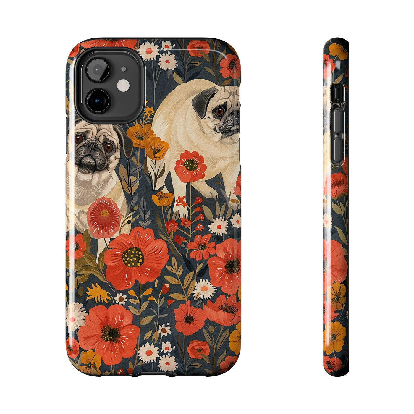 Autumn Garden Pugs Phone Case