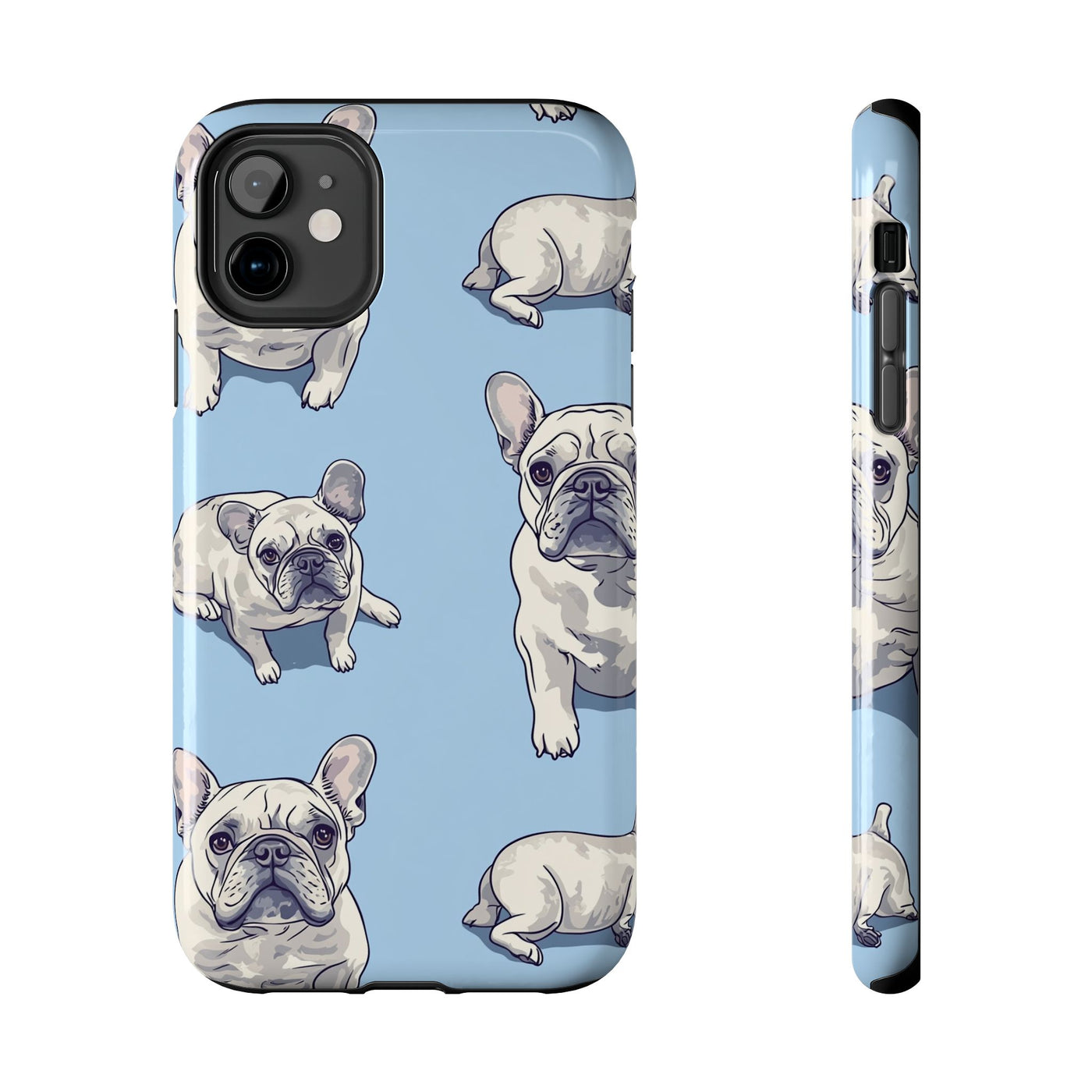 Cloudy Day Frenchies Phone Case