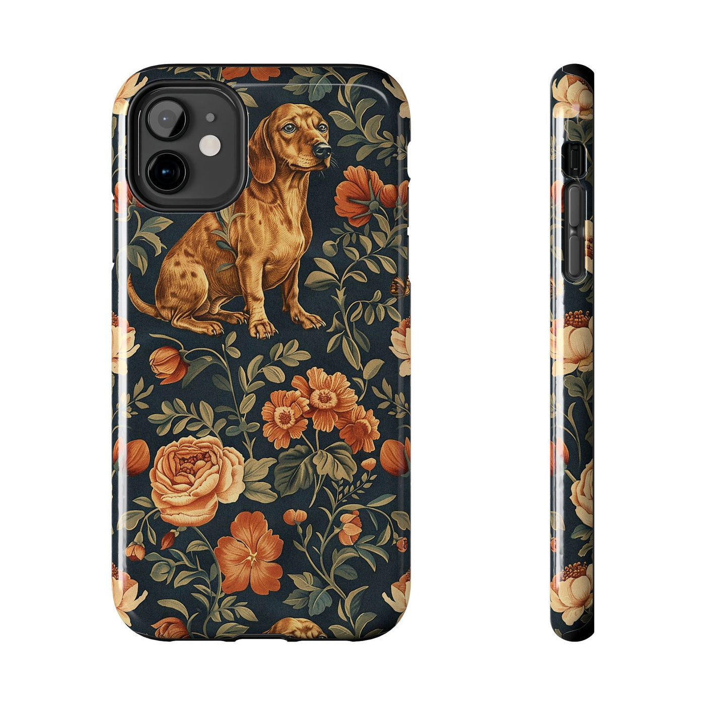Botanical Tapestry Dachshunds Phone Case