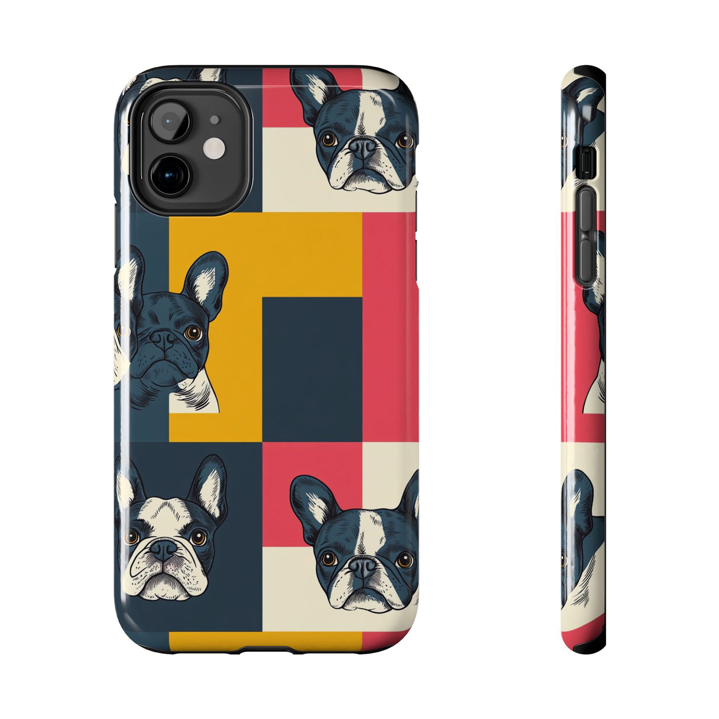 Pop Art Frenchie Block Phone Case