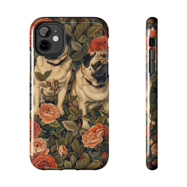Rose Garden Pugs Phone Case