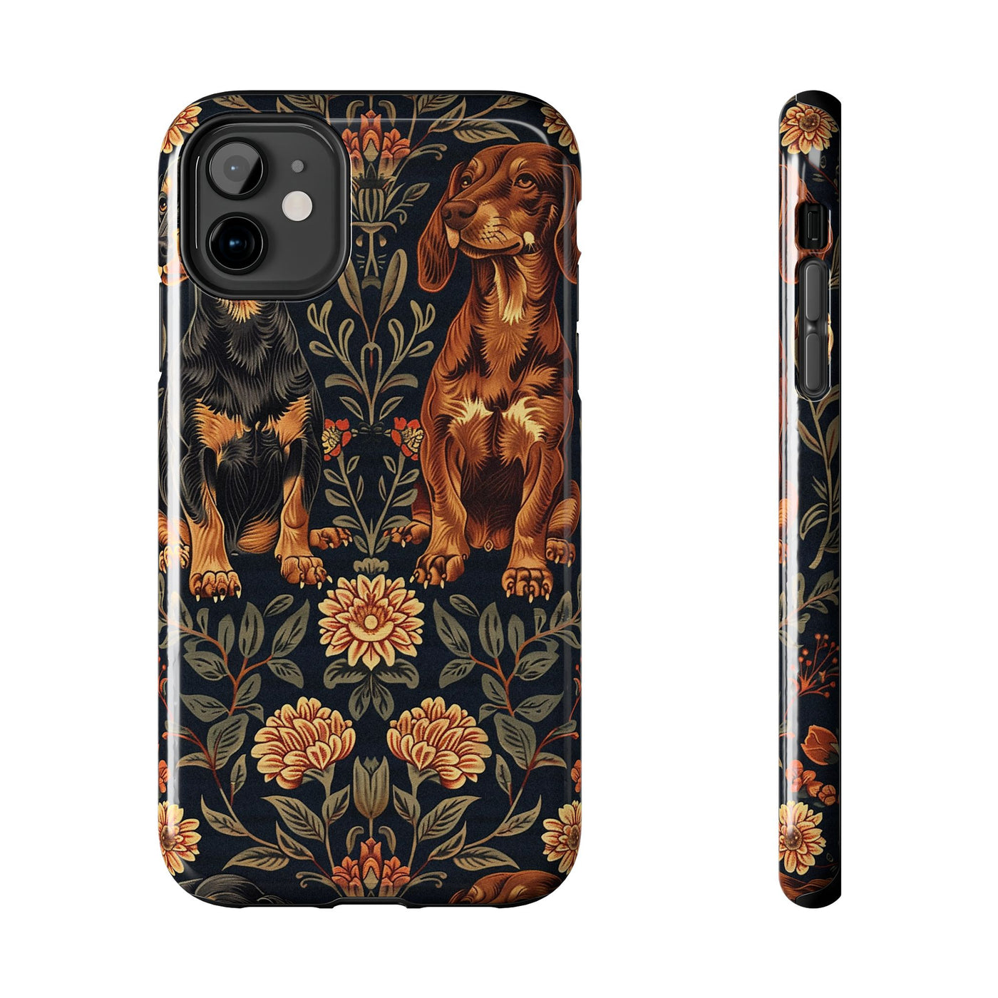 Tudor Garden Dachshunds Phone Case