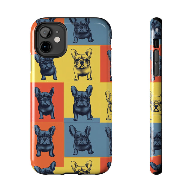 Steel Frenchie Grid Phone Case