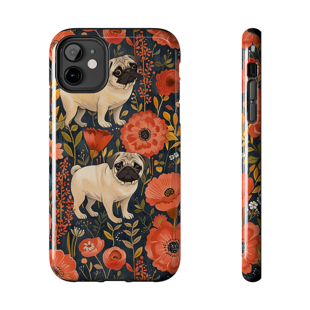 Autumn Bloom Pugs Phone Case