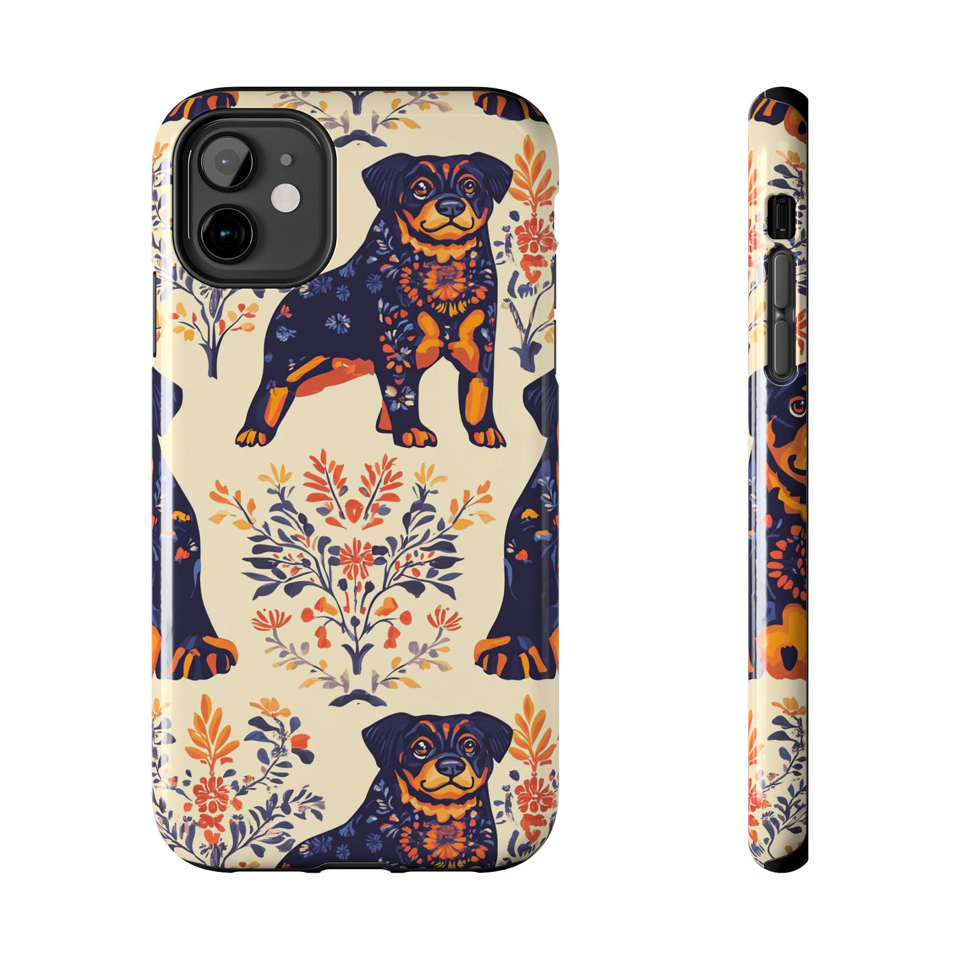Folk Garden Rottweilers Phone Case