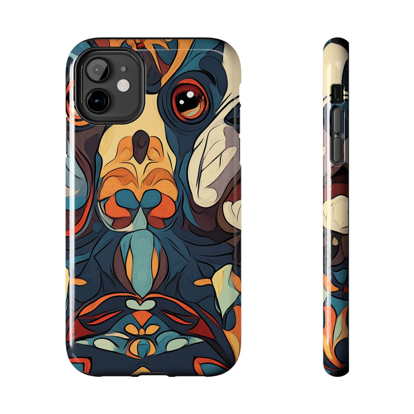 Rust Kaleidoscope Frenchies Phone Case