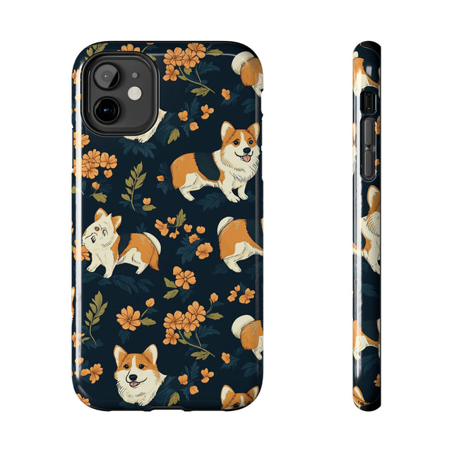 Autumn Bloom Corgis Phone Case