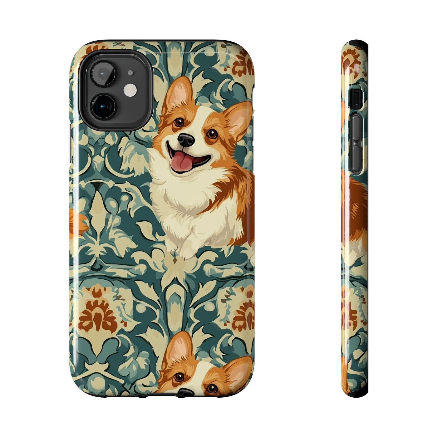 Victorian Garden Corgis Phone Case
