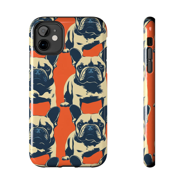 Vintage Denim Frenchies Phone Case