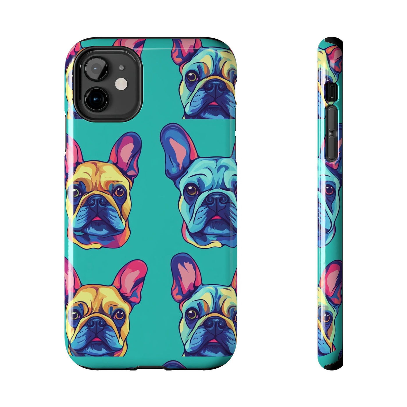 Neon Dreams French Bulldogs Phone Case