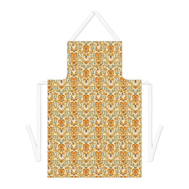 Amber Baroque Corgis Apron