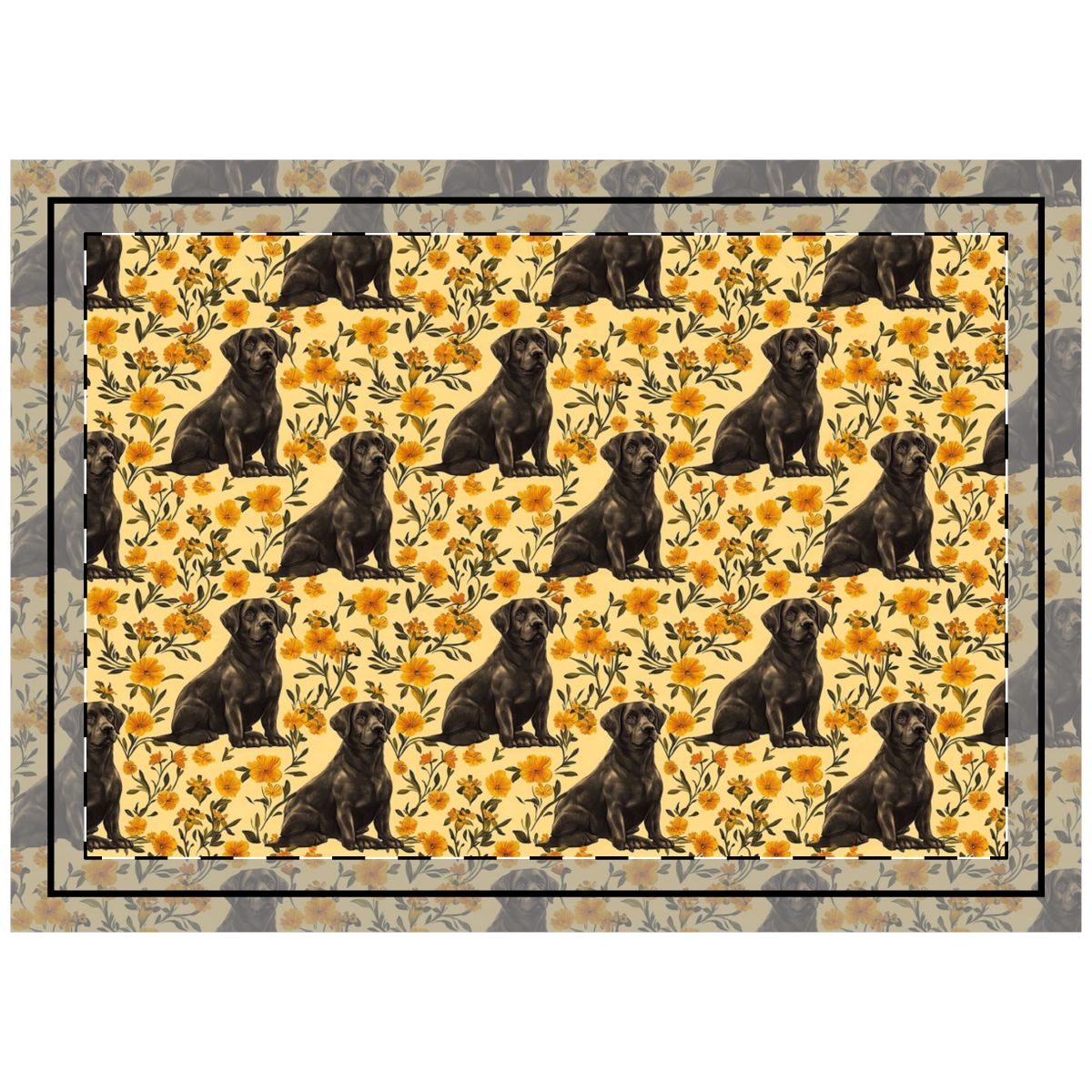 Amber Bloom Labs Throw Pillow