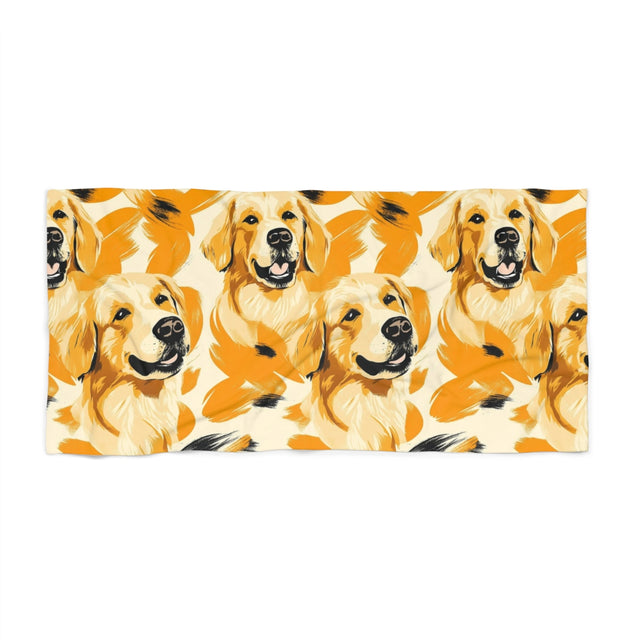 Amber Hour Retrievers Beach Towel