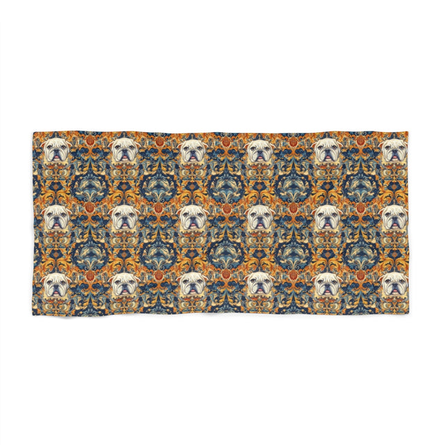 Amber Majesty Bulldogs Beach Towel