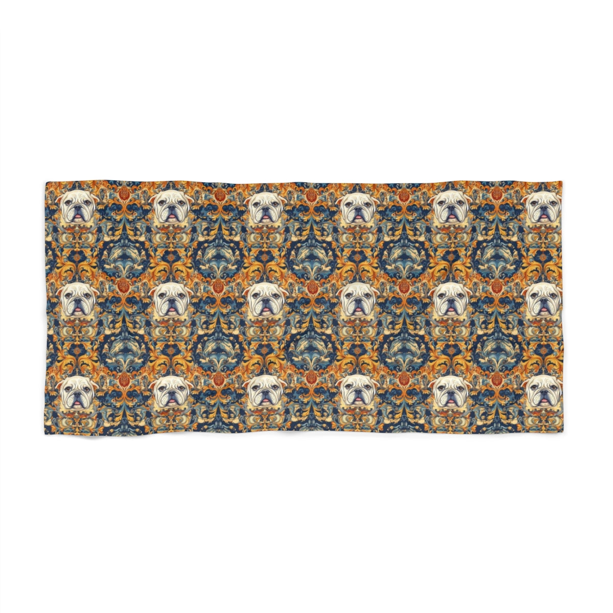 Amber Majesty Bulldogs Beach Towel
