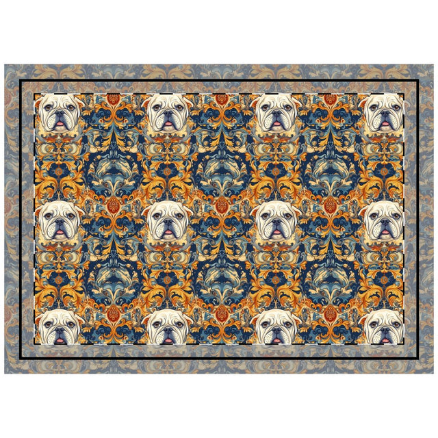 Amber Majesty Bulldogs Throw Pillow