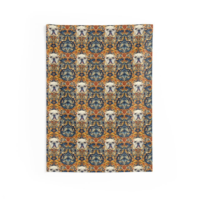 Amber Majesty Bulldogs Wall Tapestry
