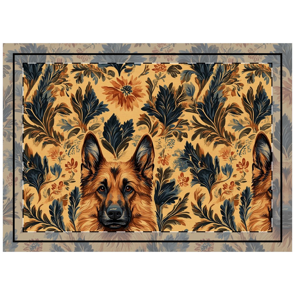 Amber Tapestry Shepherds Throw Pillow