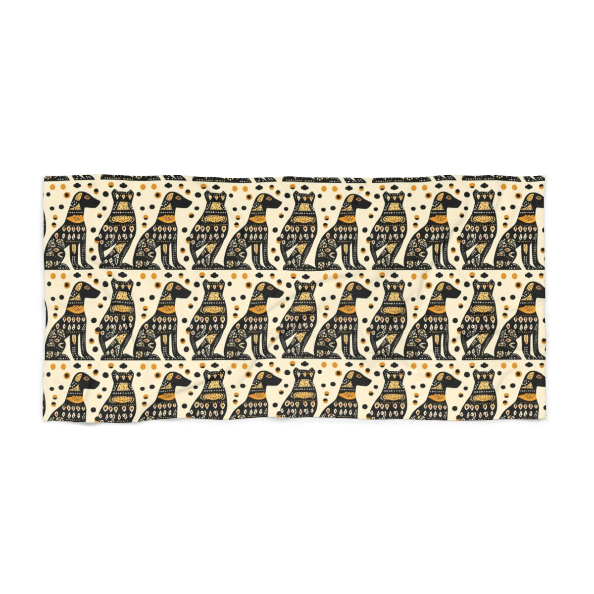 Ancient Amber Labradors Beach Towel