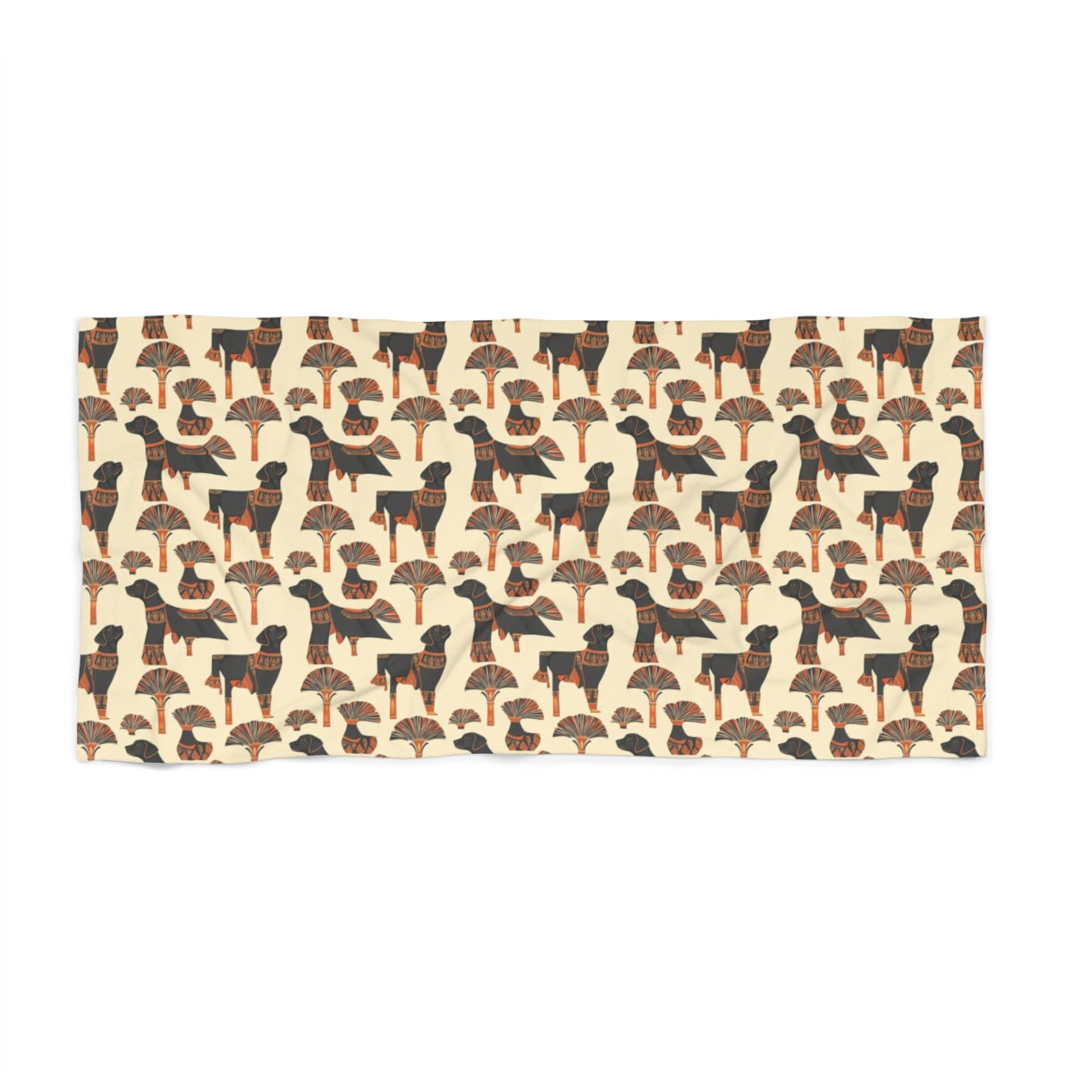 Ancient Pharaoh's Hounds Beach Towel