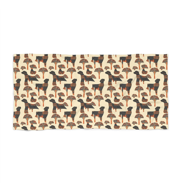 Ancient Pharaoh's Hounds Beach Towel