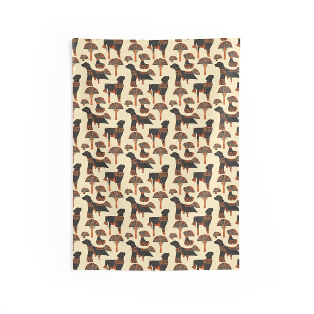Ancient Pharaoh's Hounds Wall Tapestry