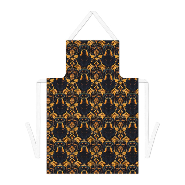 Art Deco Rottweiler Royalty Apron