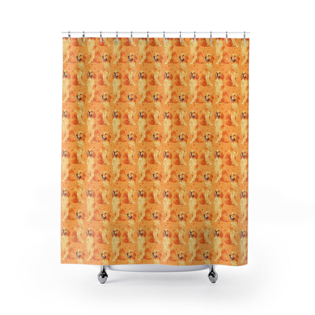 Autumn Bliss Goldens Shower Curtain