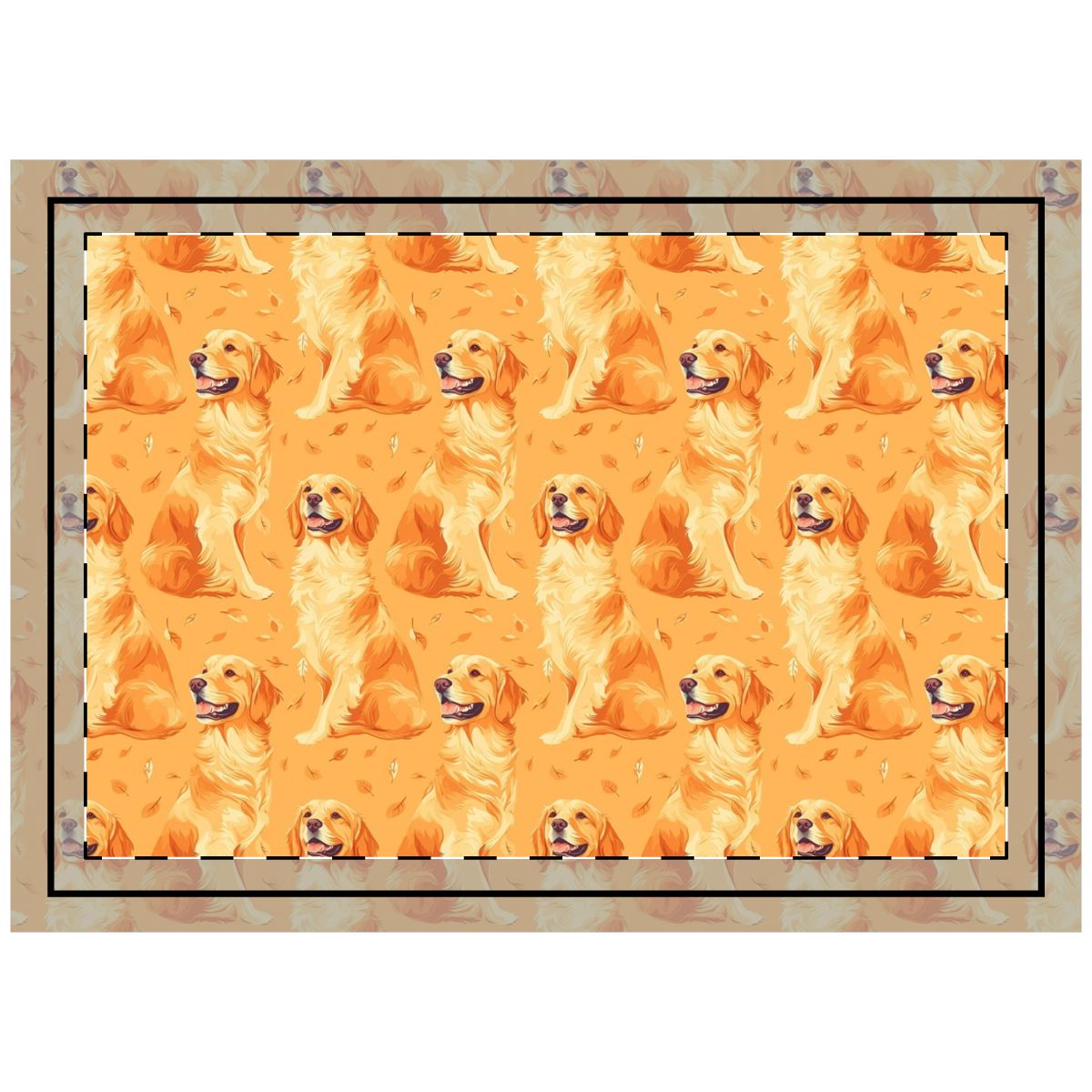 Autumn Bliss Goldens Throw Pillow