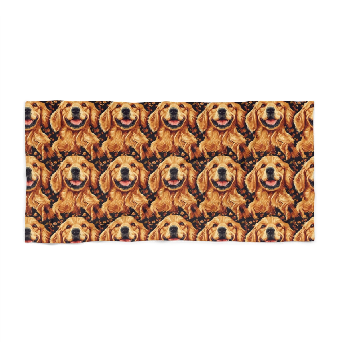 Autumn Bliss Retrievers Beach Towel