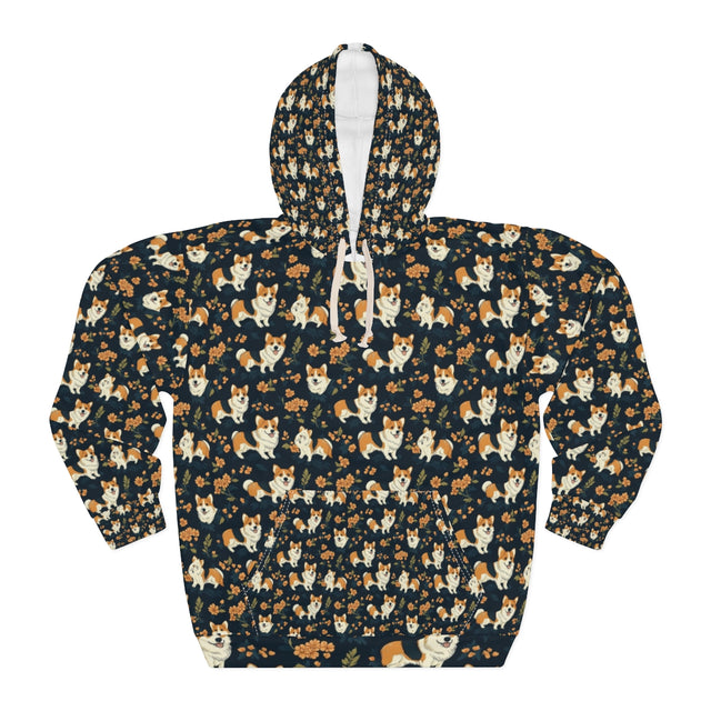 Autumn Bloom Corgis Hoodie