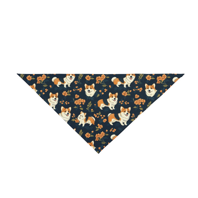 Autumn Bloom Corgis Pet Bandana