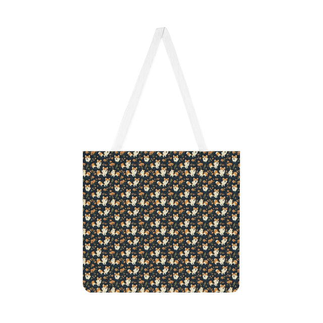 Autumn Bloom Corgis Tote Bag