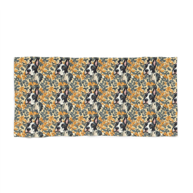 Autumn Bloom Dane Beach Towel