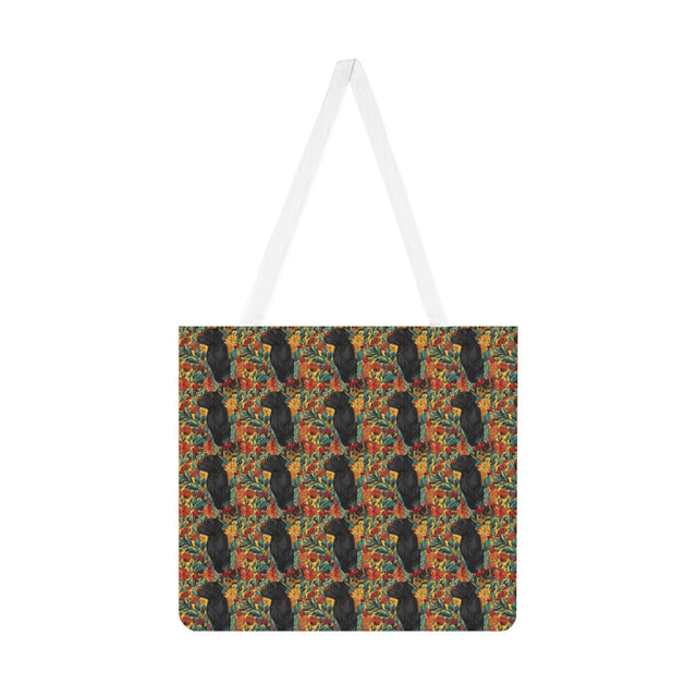 Autumn Bloom Labrador Tote Bag