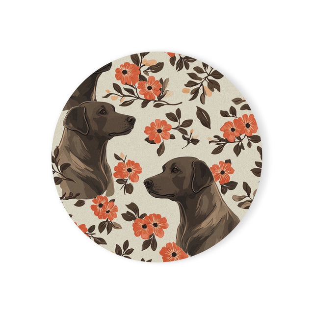 Autumn Bloom Labradors Coasters