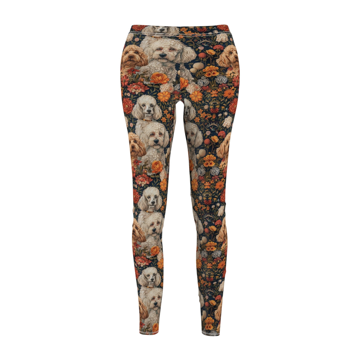 Autumn Bloom Poodles Leggings