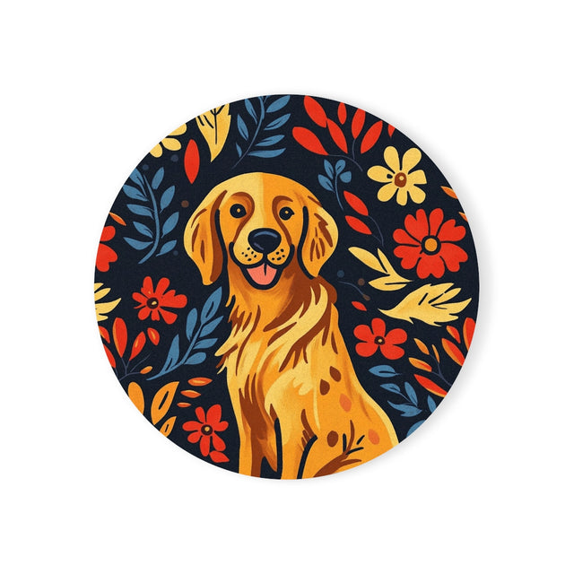 Autumn Bloom Retrievers Coasters