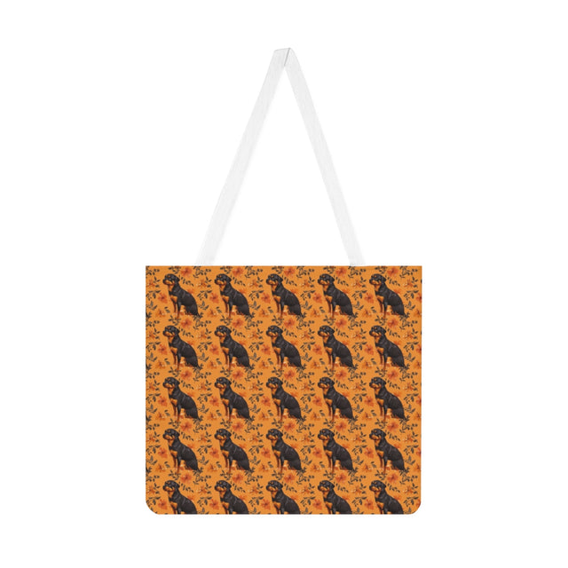 Autumn Bloom Rottweilers Tote Bag