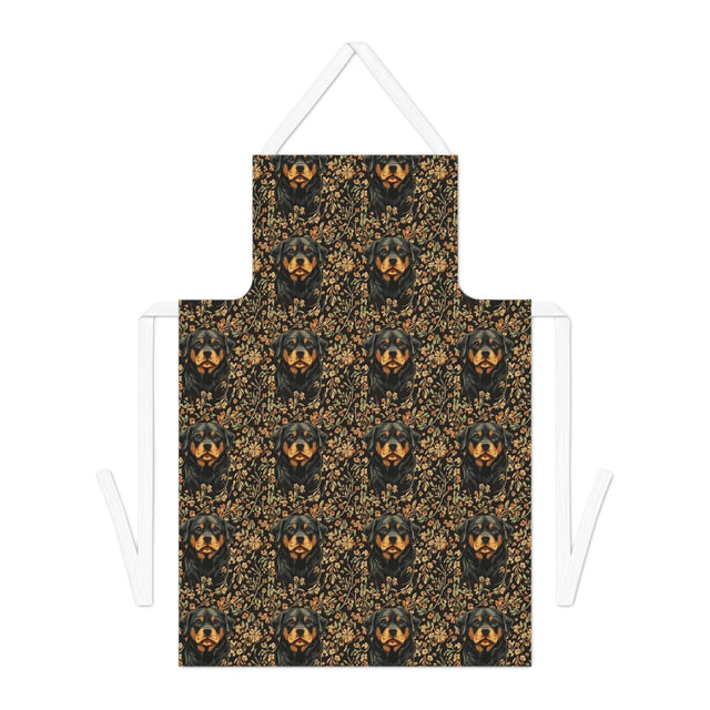 Autumn Blooms Rottweiler Apron