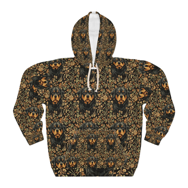 Autumn Blooms Rottweiler Hoodie