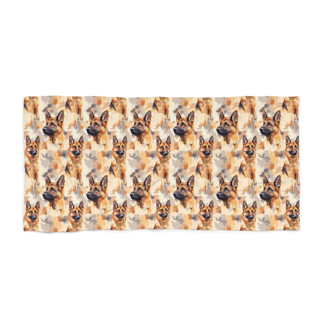 Autumn Brushstrokes Beach Towel