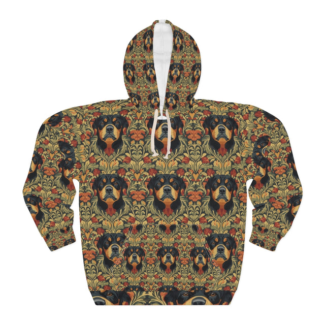 Autumn Damask Rottweilers Hoodie